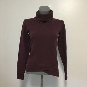 Lululemon On The Double Pullover Heathered Bordeaux Drama Size 2